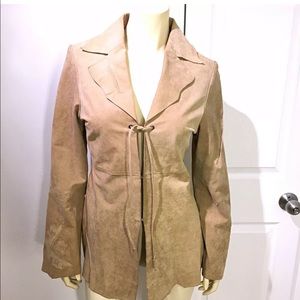 BKE Vintage Rare Suede Boho Hippie Coat Jacket 70s 80s 90s Y2K